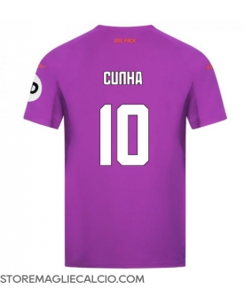 Wolves Matheus Cunha #10 Maglia Gara Terza Repliche 2024-25